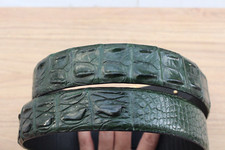 Green Genuine CROC Leather Men's Belt - W 1.5 inch