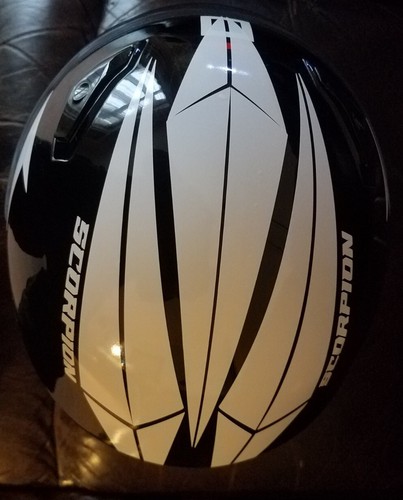 HELMET / TANK SCORPION TRON STYLE STICKERS DECALS WHITE GLOSS COLOURS AVA 1000 - Picture 7 of 10
