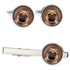 Pug set of clips in a box with a picture Art-Dog