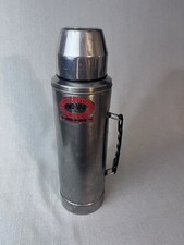 Vintage UNO-VAC Thermos Stainless Steel Unbreakable Made In USA 8 cup 13"