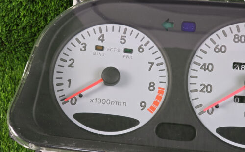 Toyota Corolla BZ Touring 1993-1997 GT white dial Cluster A/T Oem JDM used 9RPM - Picture 5 of 20