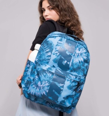 Zaino Invicta Carlson Logo Fantasy azzurro 27 lt