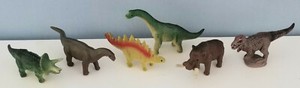 Bullyland-Dinosaur-Collector-Mini-Toy-Models-Set-of-6-Stegosaurus-Mammoth-Trex