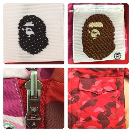 Reversible BAPE Puffer Down Jacket Pink camo Red camo NIGO A Bathing Ape Size M - Picture 8 of 9