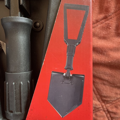 NEW Folding Compact Survival Shovel &Storage Bag CAMP HIKE HUNT SNOW FREE SHIP - Picture 2 of 11