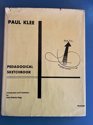 Paul Klee Pedagogical Sketchbook 1953 1st DJ HC Praeger Sibyl Moholy-Nagy 