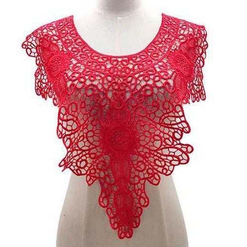 Adorno De Cuello De Tela Guipur Para Fiesta Banquete - Imagen 5 de 18