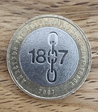 £2 coin 2007 Slave Trade 1807 Two Pound Coin Collectable With Errors