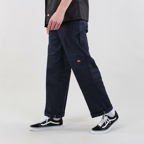 Dickies Loose Fit Double Knee Pants Black Mens Streetwear Skate