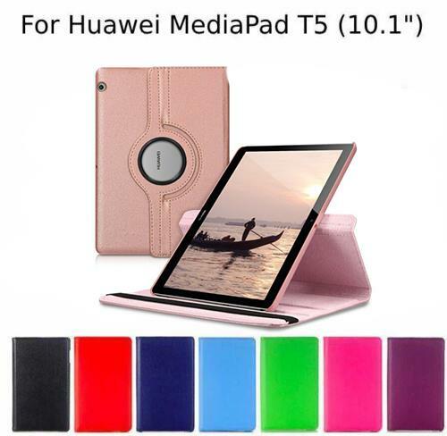 360 Rotating Leather Case Cover For Huawei MediaPad T5 10 Tablet