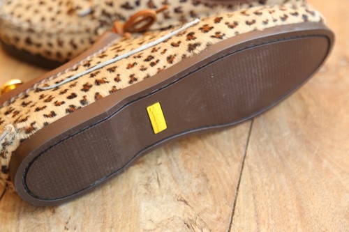 Yuketen Blucher Leopard Print Derby Moccasin Lace Up Shoes UK 6.5 US 7.5 EU 40.5 - Picture 10 of 11