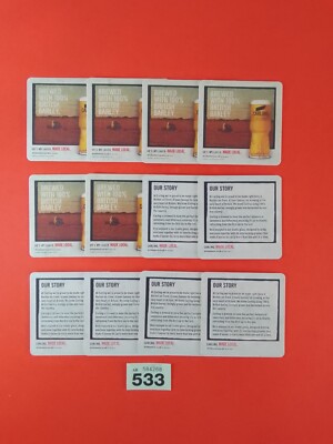 Biermatten Carling Job Lot × 12 unbenutzte Untersetzer