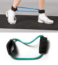 RESISTANCE CUFF Gym Workout Elastic Pilates Yoga Exercise Stretch Bands CHOOSE