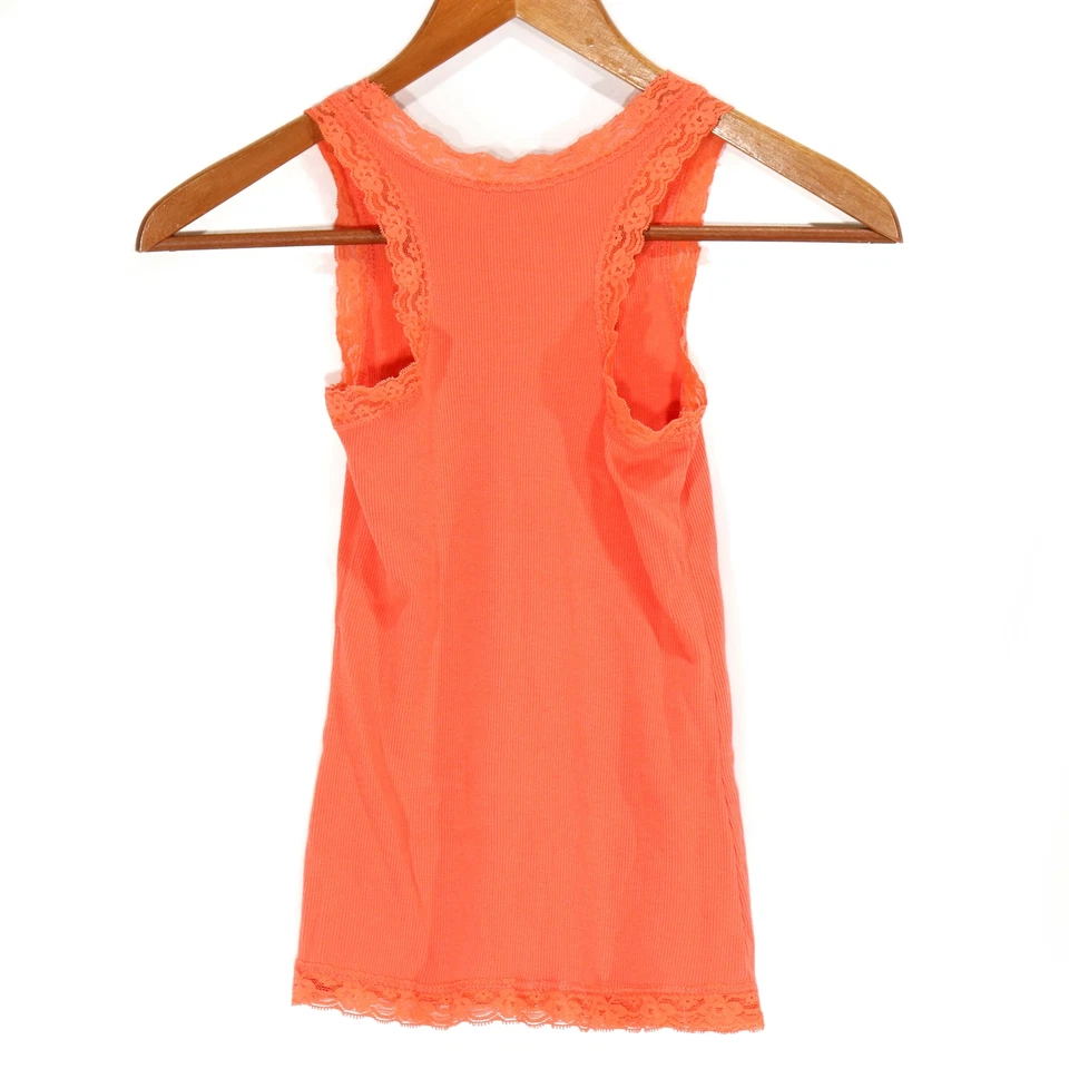 Regata Guess Girl's Coral Rosa Renda - Pequena - Imagem 4 de 4