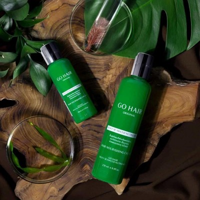 Pack De 4 Soins Capillaires Go Hair Aux Algues - Pour Cheveux Secs Et Abîmés - 250ml Chacun - Neuf