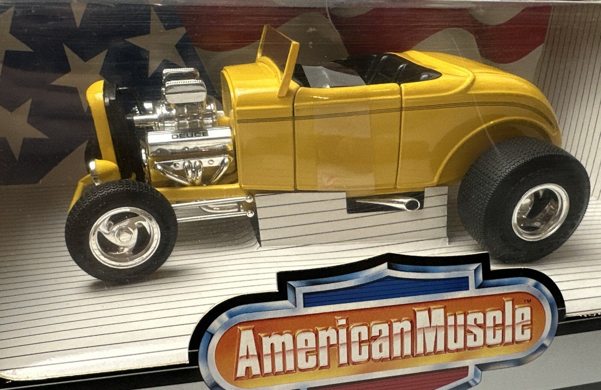 ミニカー [ERTL Collectibles] '32 Ford Street Rod ERTL American Muscle YELLOW 1932 Ford Street Rod 1:18 scale Die