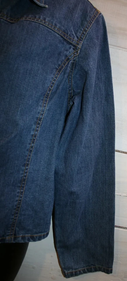 Chaqueta vaquera para mujer Petite Sophisticate, talla L 100 % algodón Foto 3 de 4