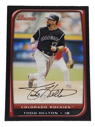 TODD HELTON 1998 UD SP Chirography Auto Autograph Colorado Rockies 