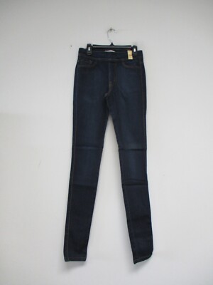 Vibrant MIU Jeans Women 1 Blue Skinny Pull on Jeans Elastic Waist 24x30 P766