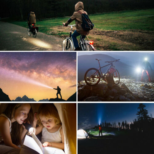 USB Rechargeable LED Bicycle Headlight Bike Head Light Front Rear Lamp Cycling - Picture 12 of 34