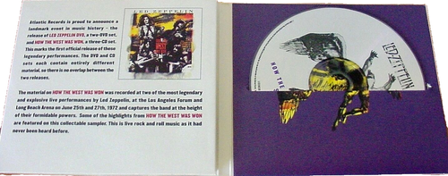 ATLANTIC PROMO CD PRCD-301132: LED ZEPPELIN How The West Was Won Sampler 2003 SS - Picture 4 of 4