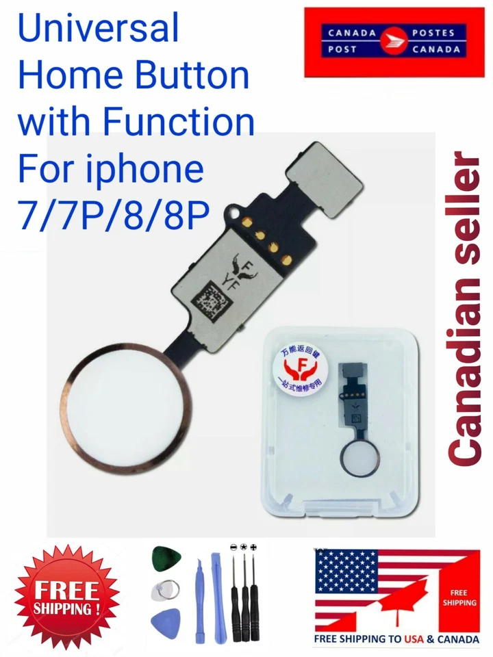 YF Último Repuesto Botón Inicio Universal para iPhone 7/7P, 8/8P con Función Foto 2 de 4