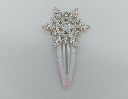 SNOWFLAKE hair clip 5pc - Picture 2 of 4
