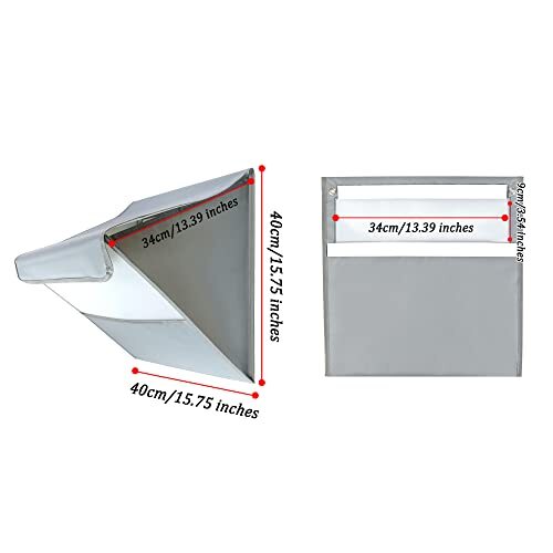 Mail Slot Catcher for Door Mail Slot, Grey Mail Catcher Bag, Indoor