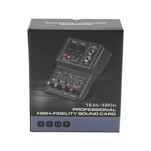 4/2 Channel Mini Audio Mixer Bluetooth USB DJ Console + Sound Card Studio Mixer - Picture 14 of 15