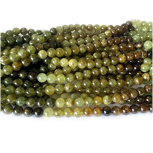 Real Genuine Natural Green Garnet Tsavorite Round Loose Jewelry Necklaces Beads - 第 10/11 張圖片