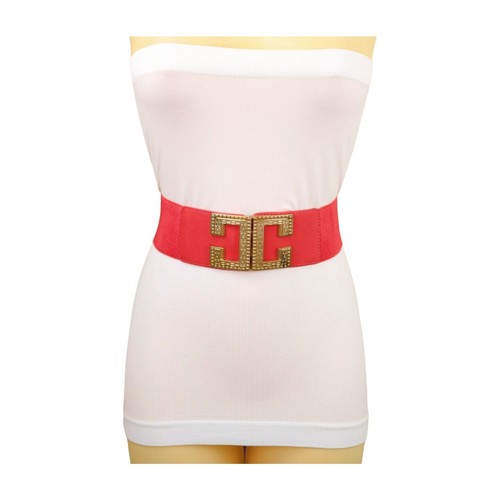 Western Wide Elastic Belt with Retro Buckle, Sizes M-XL, 2.4\