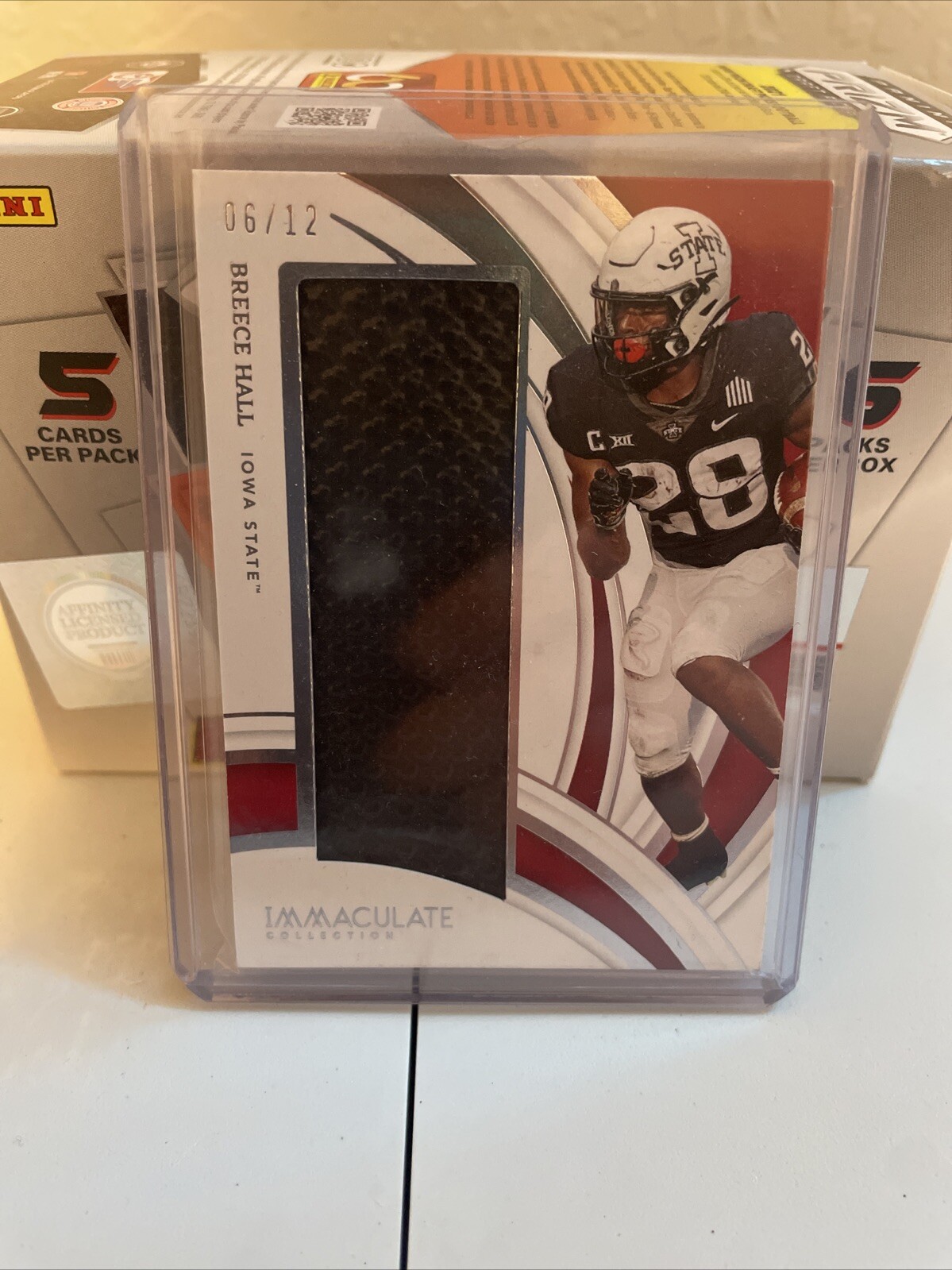 2022 Panini Immaculate Breece Hall Collegiate Patch #/12 RC