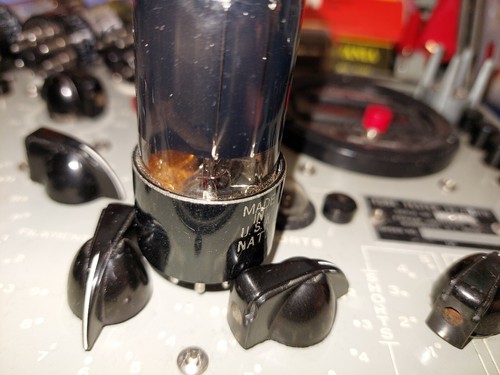 ONE(1) TV7D/U RE-Test 1953 National Union 6SN7GT Black Glass 'D' Tube - Picture 15 of 24