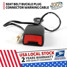 1x Front Driver Safety Seat belt Buckle Plug Connector Warning Cable Camlock