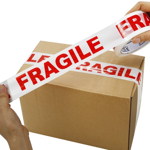1-12 ROLLOS CINTA EMBALAJE PAQUETE MARRÓN TRANSPARENTE FRÁGIL 48MM X 66M PARA SELLADO CAJA - Imagen 16 de 22
