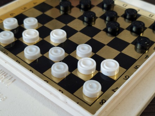 Vintage Soviet magnetic checkers hiking pocket mini-game souvenir USSR - Picture 13 of 19