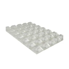 Rubber Cutting Board Feet Self Adhesive Clear Bumpers Square Pads Nonslip 35 Pck