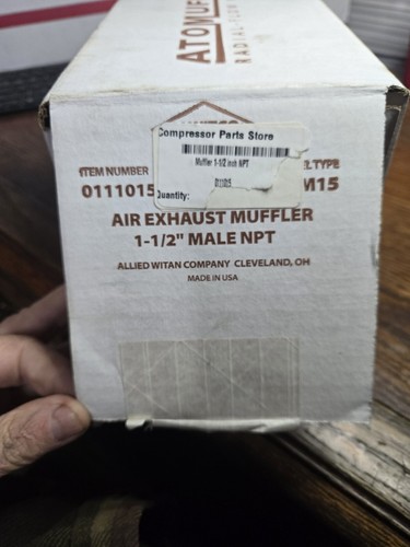 ALWITCO LUFTABGAS SCHALLDÄMPFER M15 1-1/2" AUSSENKBAR NPT - Bild 8 von 8