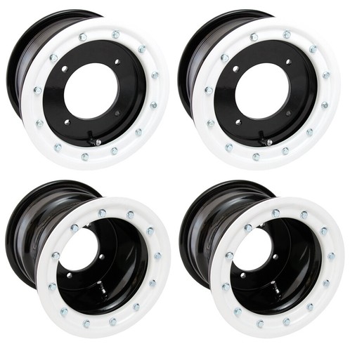 TRX 450r 400ex Front Rear Wheels Beadlock 10x5 10x8 Alba Racing BW 32 ...