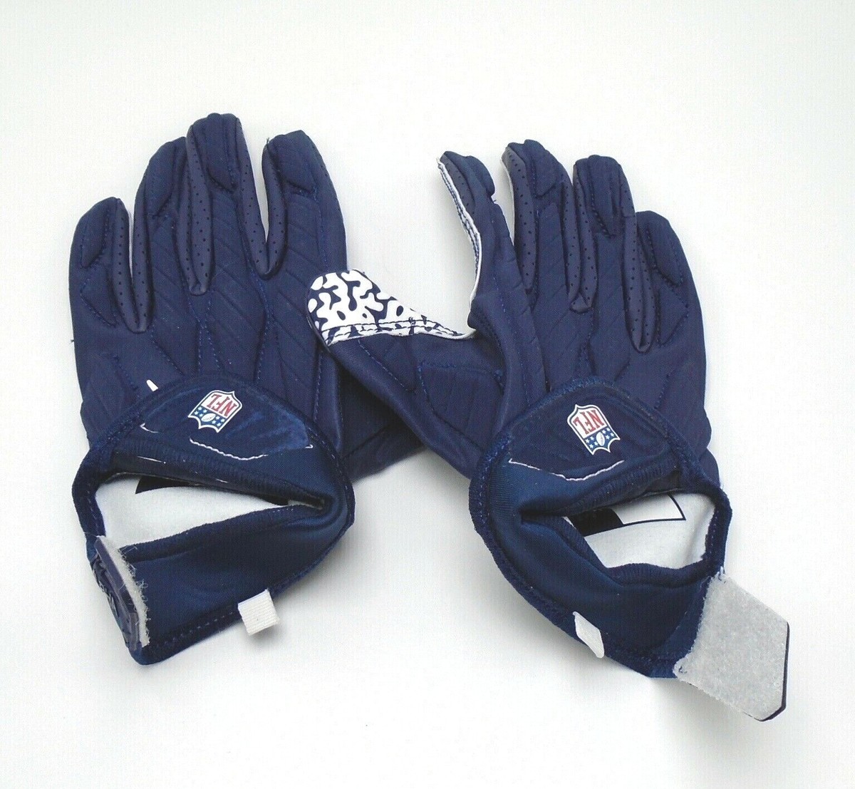Nike Superbad Football Gloves Men's Medium NFL College Navy