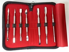 Stainless Steel Nail Art Manicure Cuticle Spoon Pusher Remover Tool Set New 8pcs