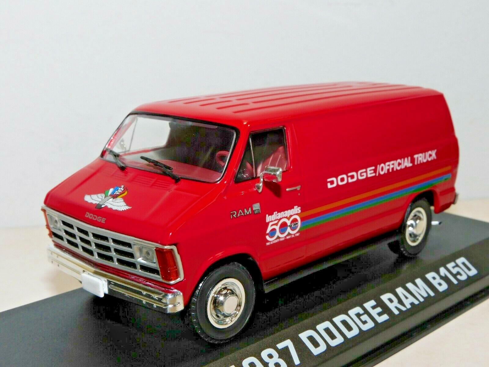GREENLIGHT 1987 DODGE RAM B150 INDIANAPOLIS 500 1987 OFFICIAL TRUCK 1/43 86576