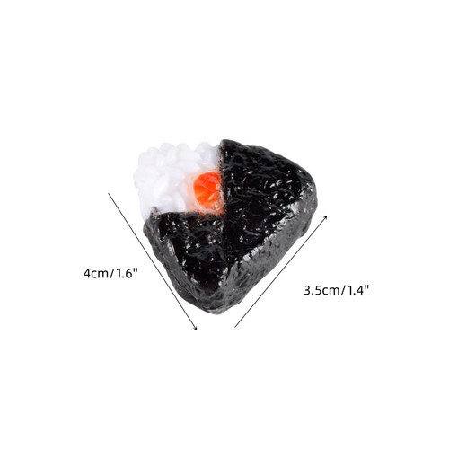 Fake Susi 6 Pcs Simulated Onigiri Lifelike Food Model Artificial Props - Picture 2 of 5