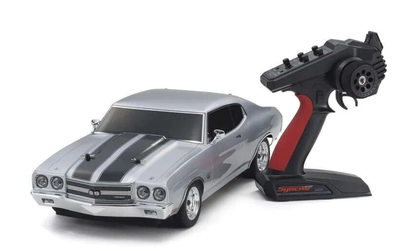 Kyosho Fazer RC Car 1970 CHEVY CHEVELLE AWD-RTR- *SILVER* W/ Battery + Charger - Picture 2 of 15