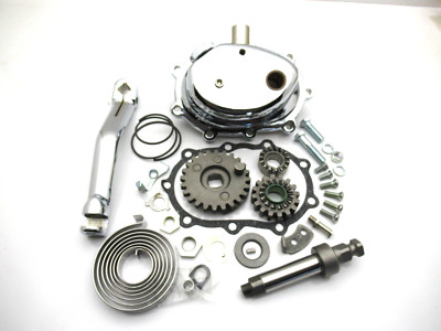 4 SPEED POLISHED KICKSTART CONVERSION KIT FOR HARLEY FL FLH 1966-84