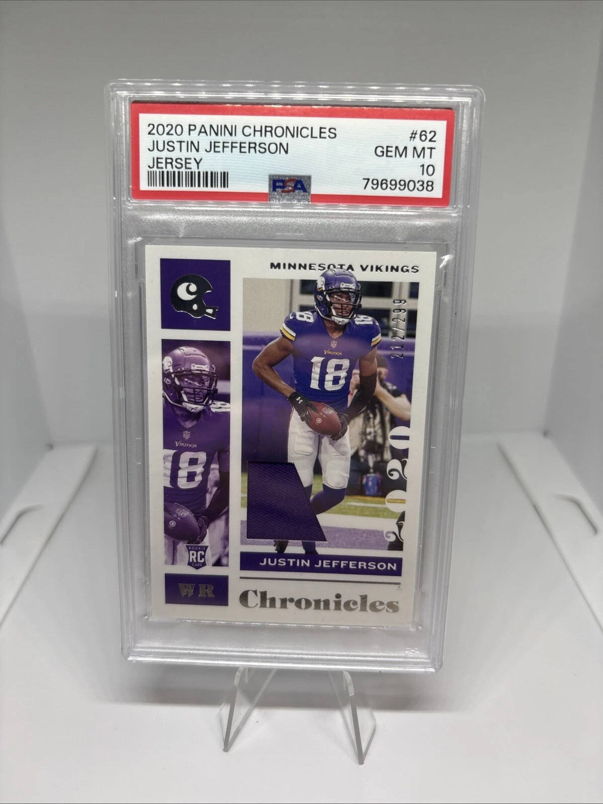 Justin Jefferson Panini Chronicles #62 Jersey