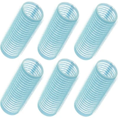 PEBBLE ELEVEN Professional Cling Hair Rollers 20mm Self Grip Stick Curler Curl Wave Styling x6