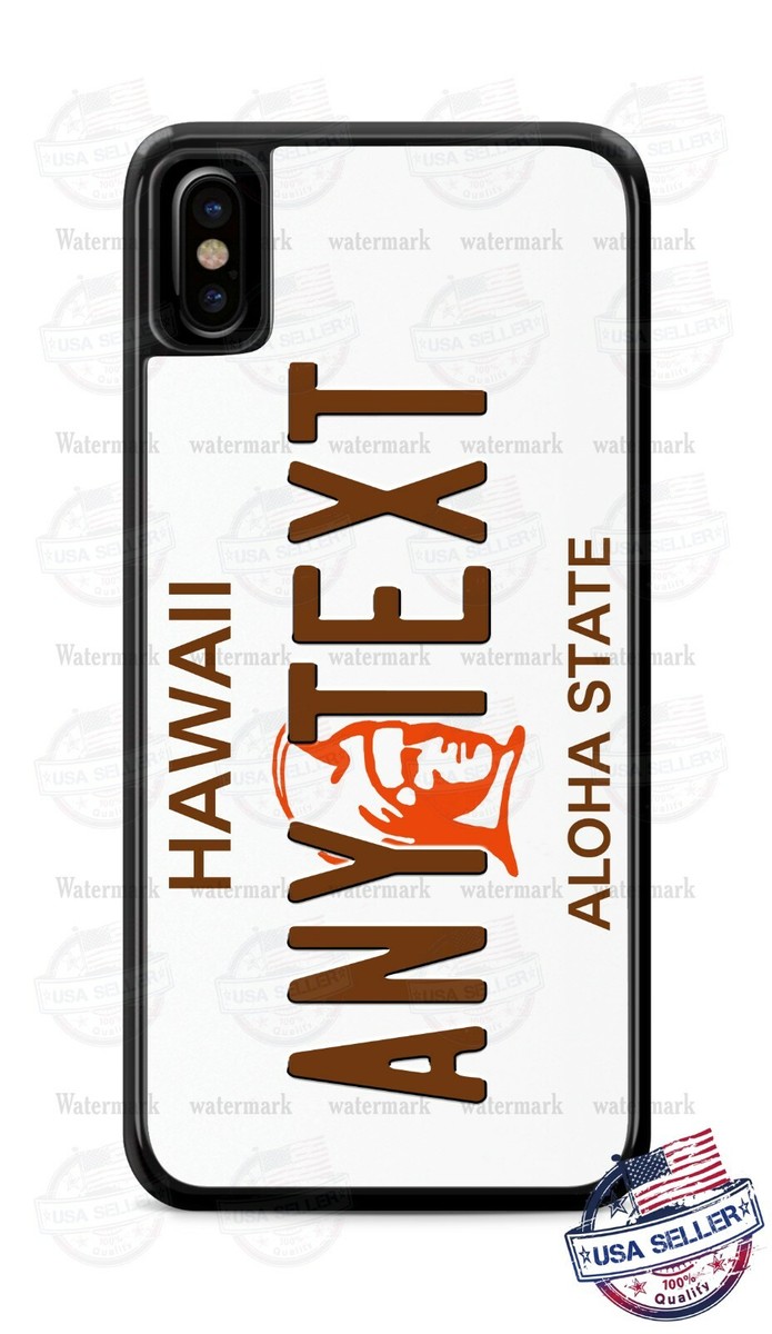 Vintage License Plate Design Hawaii Phone Case For iPhone 11 Pro Samsung LG  etc - Main Image
