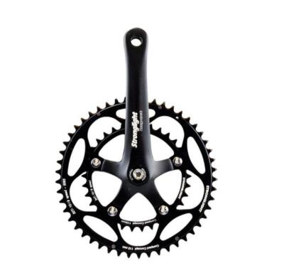 Pédalier Route Compact 48-34 Dents - Strong Impact Noir - 9/10 Vitesses - L165