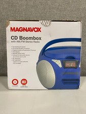 MD6924-BL Portable Top Loading CD Boombox with AM/FM Stereo Radio